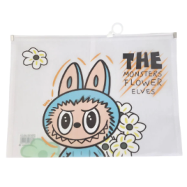 Chemise transparente Kawaii Labubu, format légal