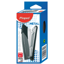 Agrafeuse métallique MAPED 25 pièces, chargeur gris