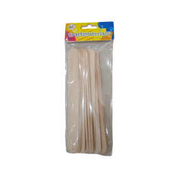 12 bâtonnets pour bricoler, spatule en bois 15x1,8cm
