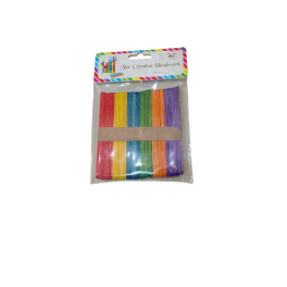 Bâtonnets de sucette en bois aux couleurs vives