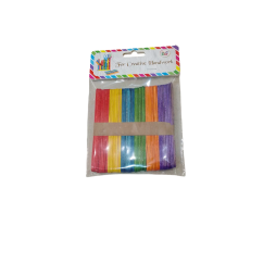Bâtonnets de sucette en bois aux couleurs vives