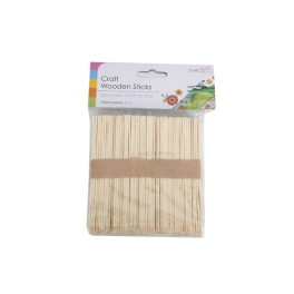 LOTde 50 bâtonnets fins bois naturel - Créali
