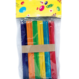 Bâtonnets de bricolage colorés  - Paquet de 50