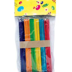 Bâtonnets de bricolage colorés  - Paquet de 50
