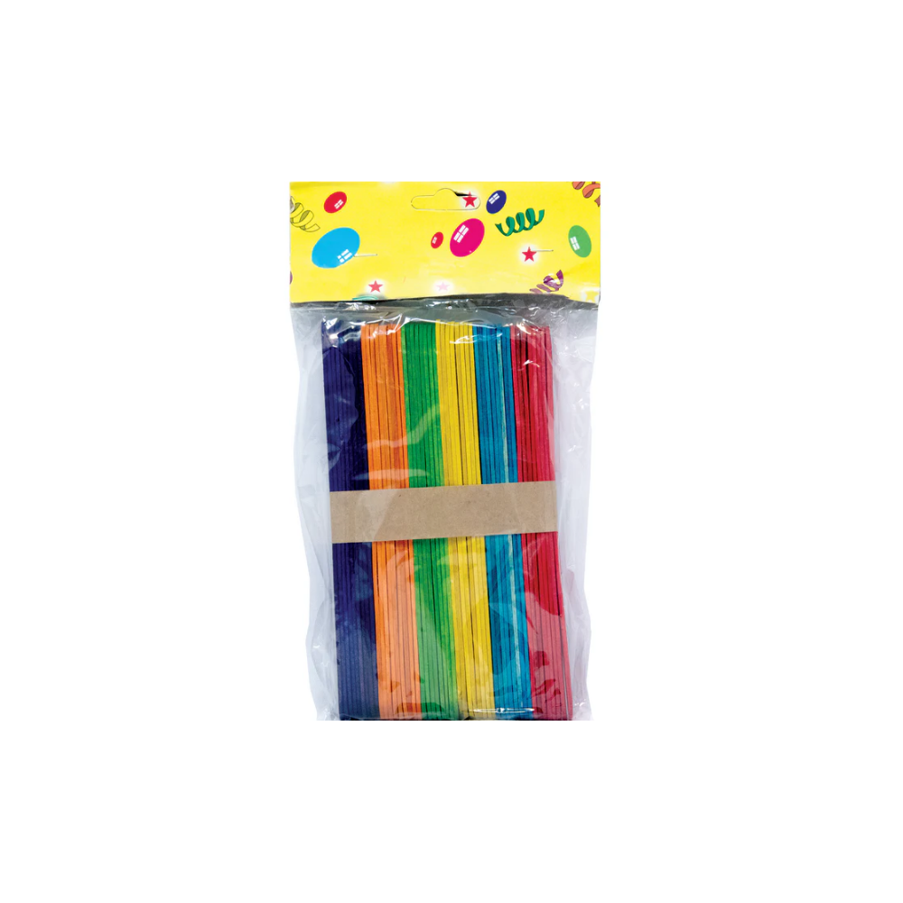 Bâtonnets de bricolage colorés  - Paquet de 50