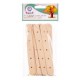 Bâtonnets en bois  avec trous, 20pièces