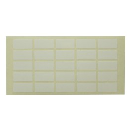 120petites étiquettes autocollantes blanches (25 x 13 mm, rectangulaires)