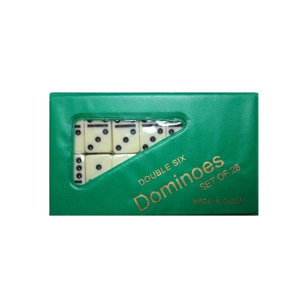 Jeu de dominos Double Six Mini Travel Set de 28 pièces.