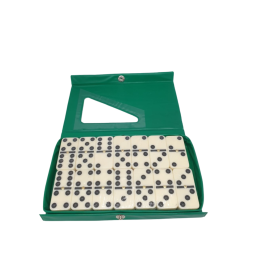 Jeu de dominos Double Six Mini Travel Set de 28 pièces.