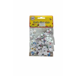 Yeux mobiles 3 tailles ( environ 110 pièces )-EN COULEUR