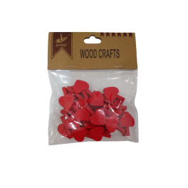 Pions colorés de 30 mm avec cœurs colorés assortis de 18 mm