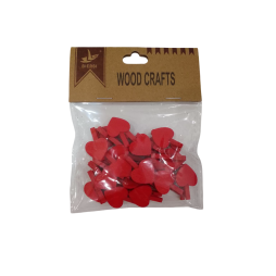 Pions colorés de 30 mm avec cœurs colorés assortis de 18 mm