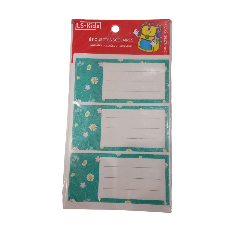 Etiquette de Nom PM Lot de 6