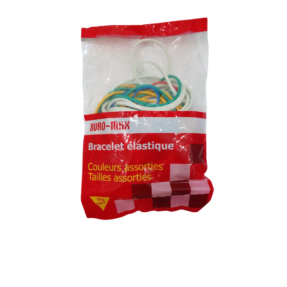 Bracelets Élastiques Buro Max – 50g – Couleurs Assorties