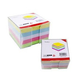CUBE PAPIER + RECHARGE COULEUR  autocollantes