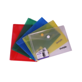 Pochette à bouton PP Translucide A5 COLORPROTECT