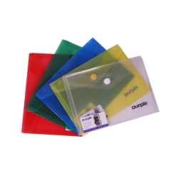 Pochette à bouton PP Translucide A5 COLORPROTECT