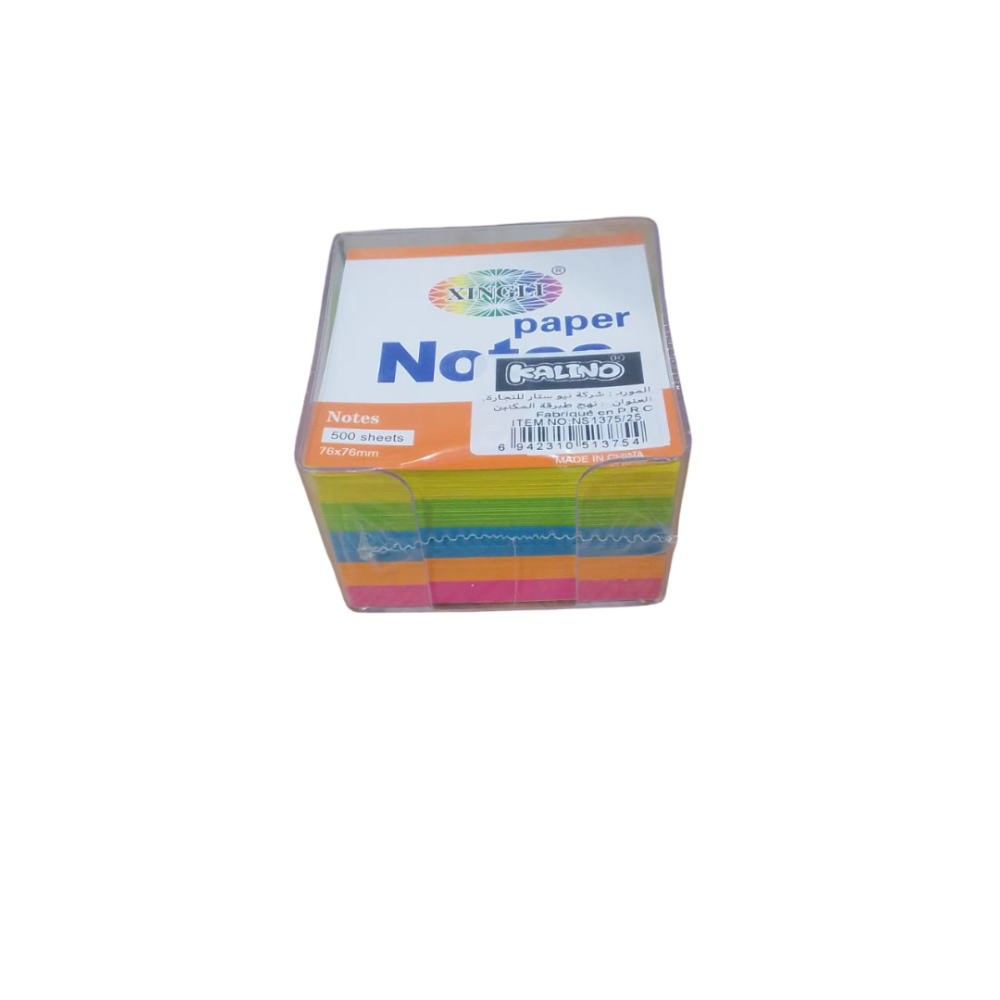 CUBE PAPIER + RECHARGE COULEUR  autocollantes