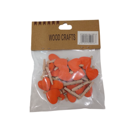 Pions colorés de 30 mm avec cœurs colorés assortis de 18 mm