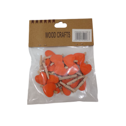 Pions colorés de 30 mm avec cœurs colorés assortis de 18 mm