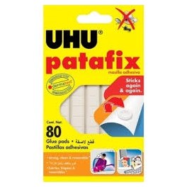 PATTES D'AFFICHAGE PATAFIX BLANCHES UHU AMOVIBLES ET RÉUTILISABLES