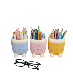 porte-stylo de bureau en forme de chat