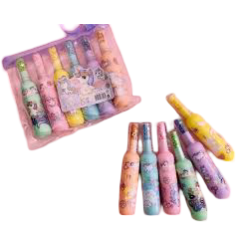 SURLIGNEURS LICORNE PASTEL  LOT DE 6