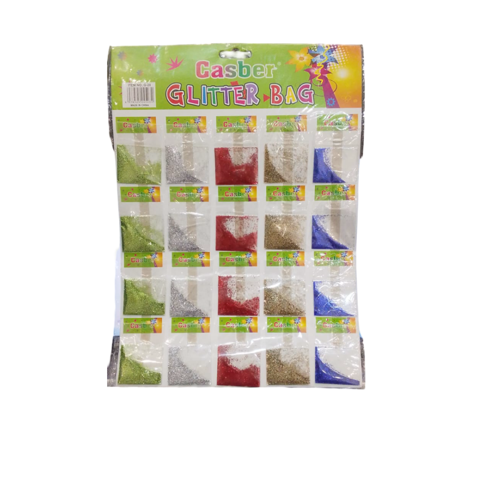 20 sacs à paillettes colorés pour les activités manuelles scolaires