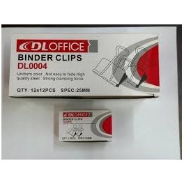 12 Pinces à Clips 25mm - DLOFFICE