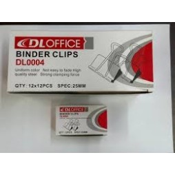 12 Pinces à Clips 25mm - DLOFFICE