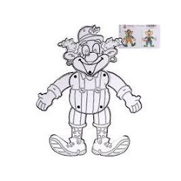 MODELE DE CLOWN A COLORER