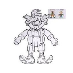MODELE DE CLOWN A COLORER