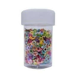 Paillettes étoiles creuses colorées