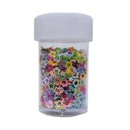 Paillettes étoiles creuses colorées