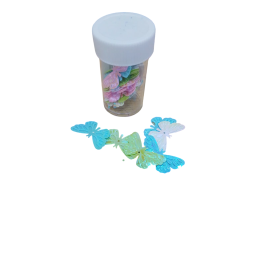 Papillons à paillettes 23 mm, mélange de couleurs