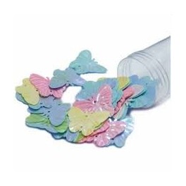 Papillons à paillettes 23 mm, mélange de couleurs