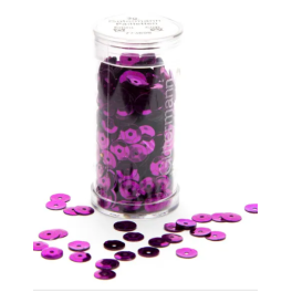 Paillettes rondes colorées génériques pour loisirs créatifs, pot d'une seule couleur