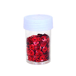 Paillettes rondes colorées génériques pour loisirs créatifs, pot d'une seule couleur