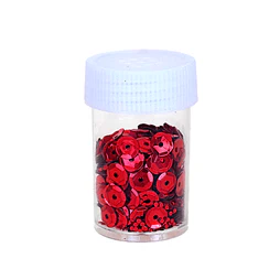 Paillettes rondes colorées génériques pour loisirs créatifs, pot d'une seule couleur