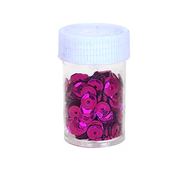Paillettes rondes colorées génériques pour loisirs créatifs, pot d'une seule couleur