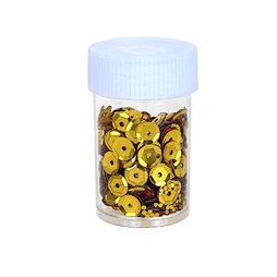 Paillettes rondes colorées génériques pour loisirs créatifs, pot d'une seule couleur