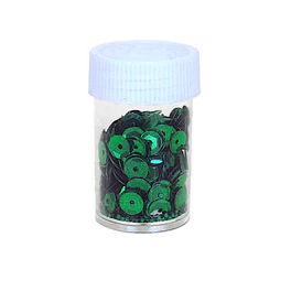 Paillettes rondes colorées génériques pour loisirs créatifs, pot d'une seule couleur