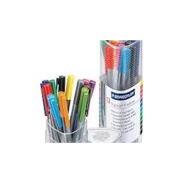 12 Feutres STAEDTLER Fins Triplus De Couleurs Assorties