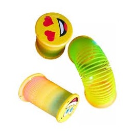 Jouet à ressort  en plastique Slinky pour enfants, motif emoji