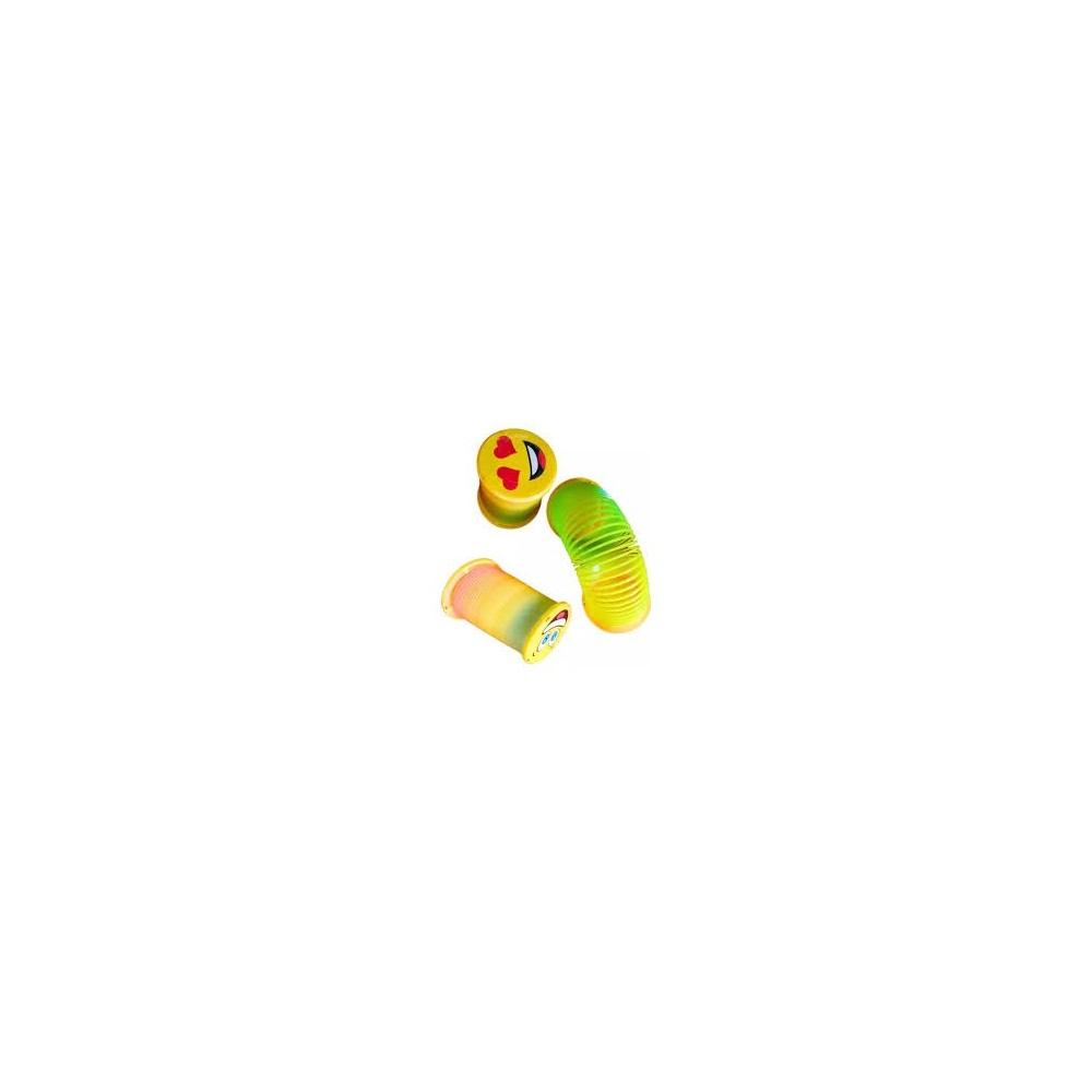 Jouet à ressort  en plastique Slinky pour enfants, motif emoji