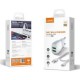 Chargeur mural LDNIO A2218 avec câble USB-C, 2 ports USB, 12 W, blanc