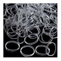 Élastiques transparents pour cheveux, petit format