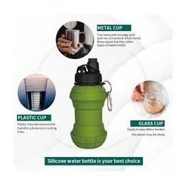 Gourde pliable en forme de grenade 550 ml