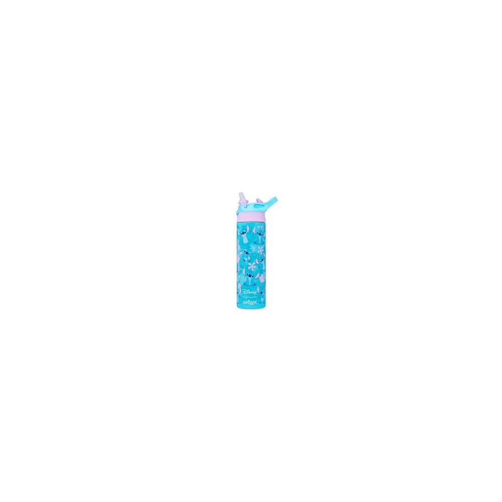 Bouteille isotherme Stitch en acier inoxydable à clapet, 520 ml