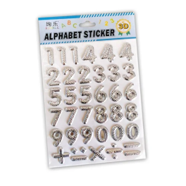 Stickers 3D Pour Enfants, Chiffres